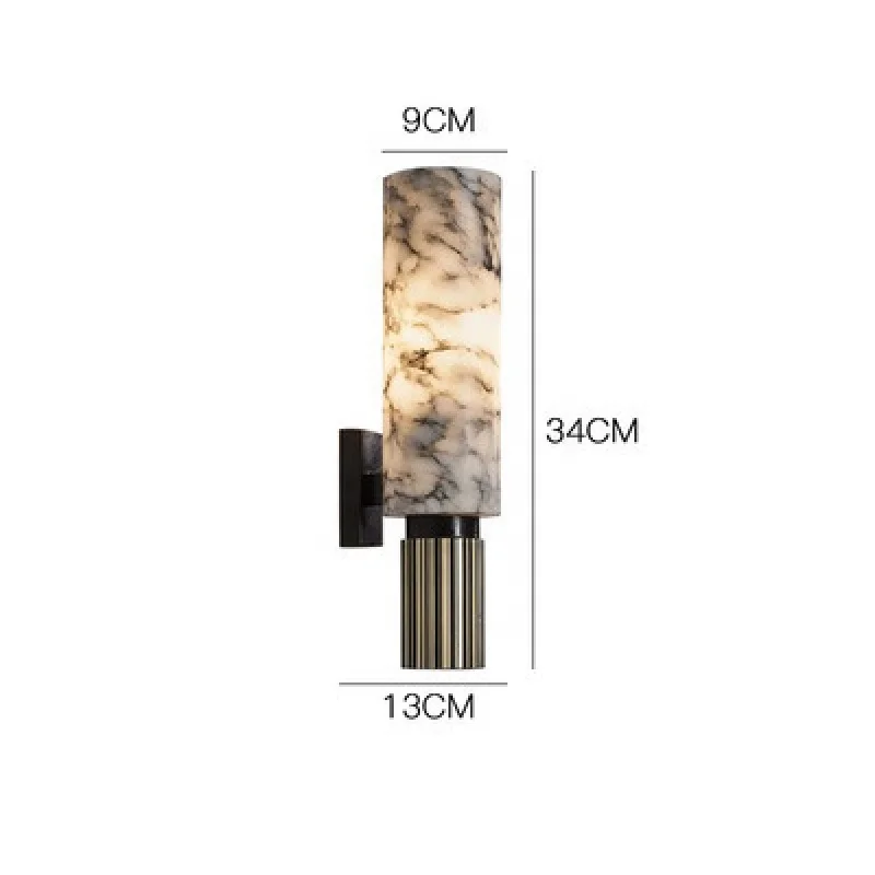 Modern marble wall lamp LED wall light luxury brass wall sconce for living room bedroom BY3004
