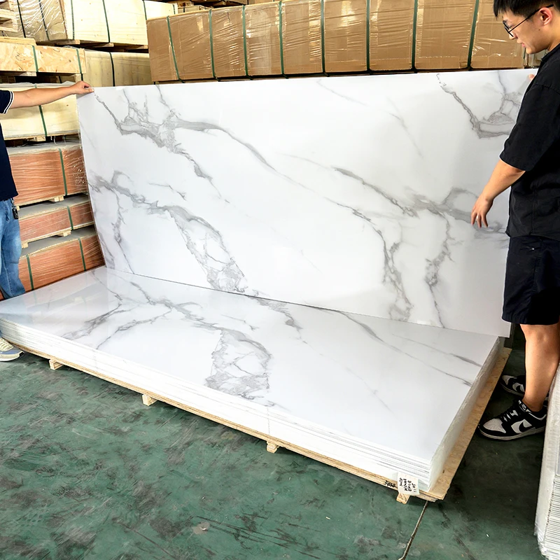 1220*2440mm UV Plastic Marble PVC Sheet For Wall
