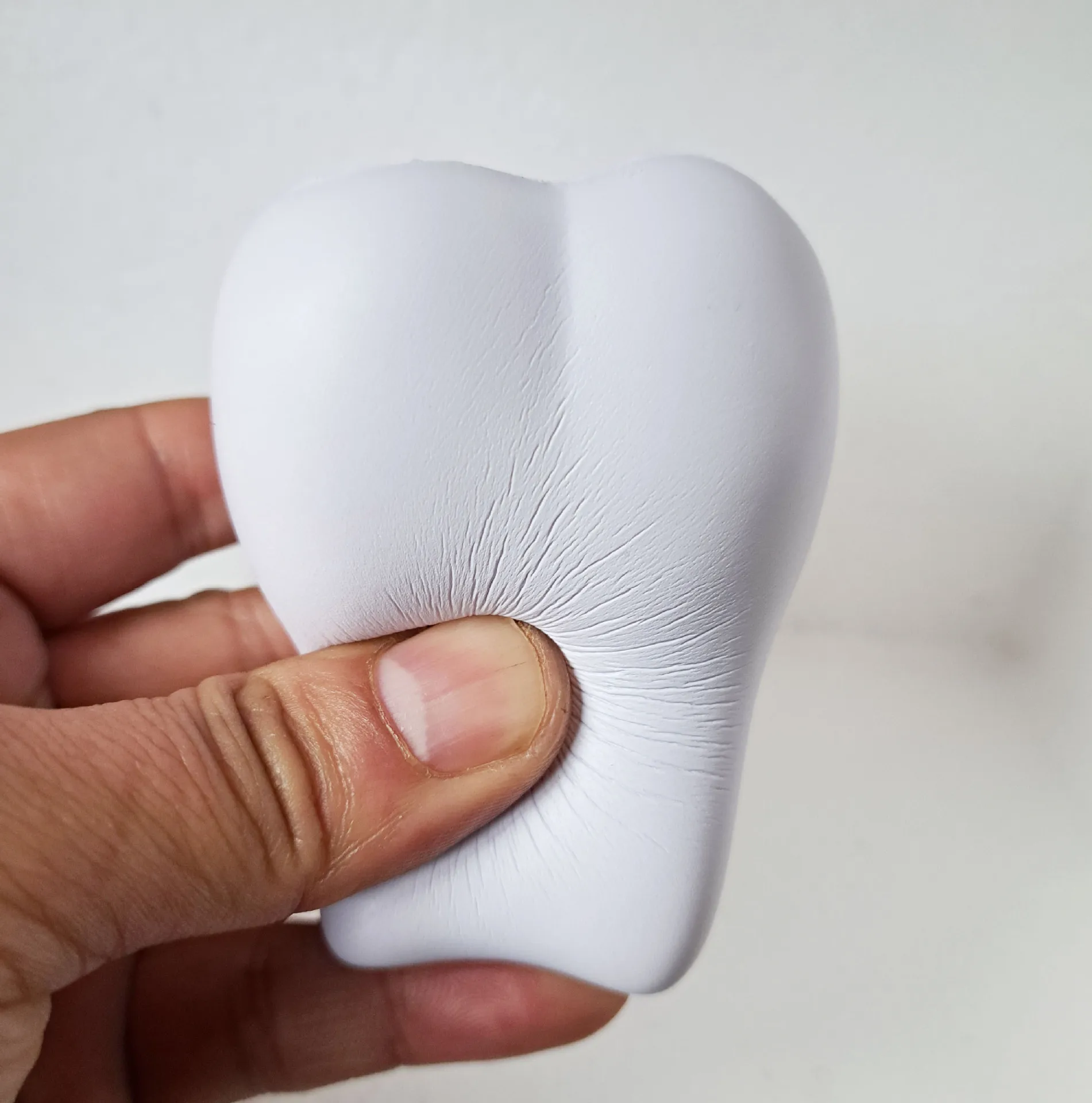 Custom Logo Pu Tooth Stress Ball  White Teeth Shape Antistress Toys For Promotional Gifts Stress Relief Toy For Kids
