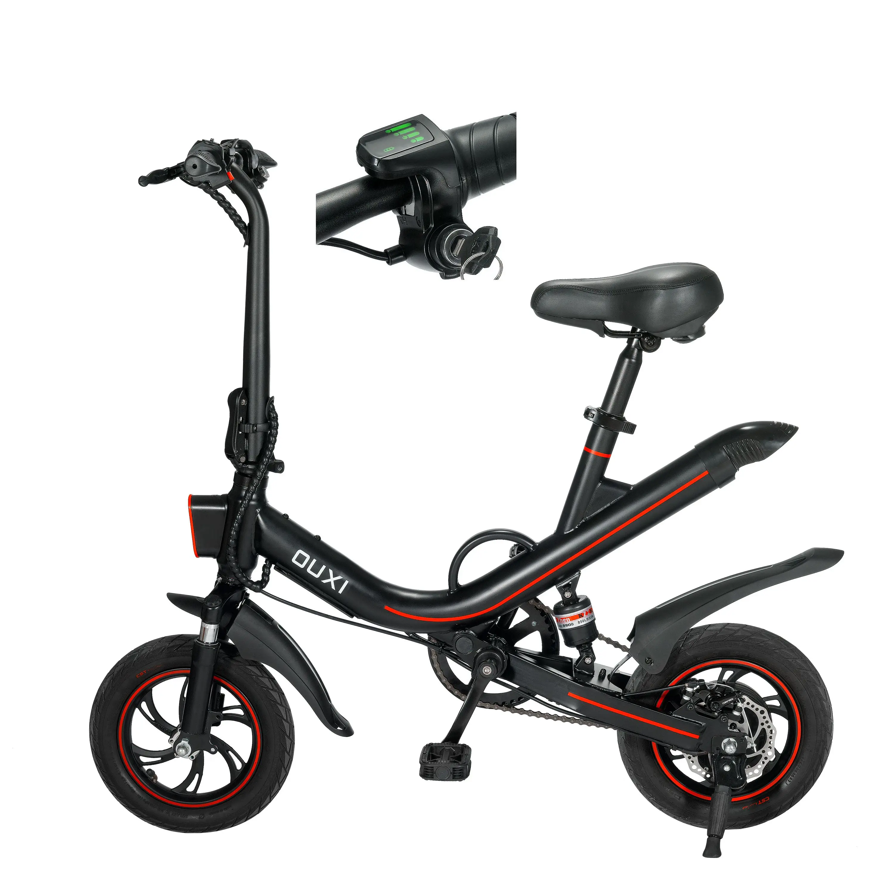 25KM Riding long Range ouxi v1 electric Bicycle For Adult Man Ebike Folding Bike Bicycle