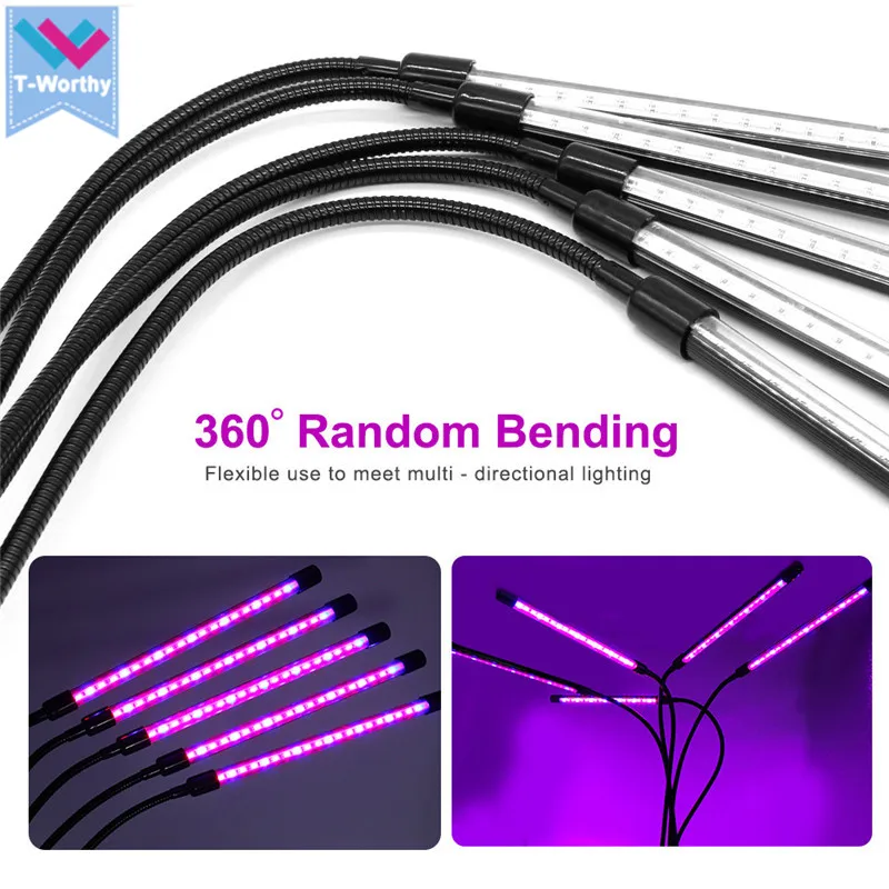 LED Grow Light USB Phyto Lamp Full Spectrum Fitolamp With Control Phytolamp For Plants Seedlings Flower Home Tent