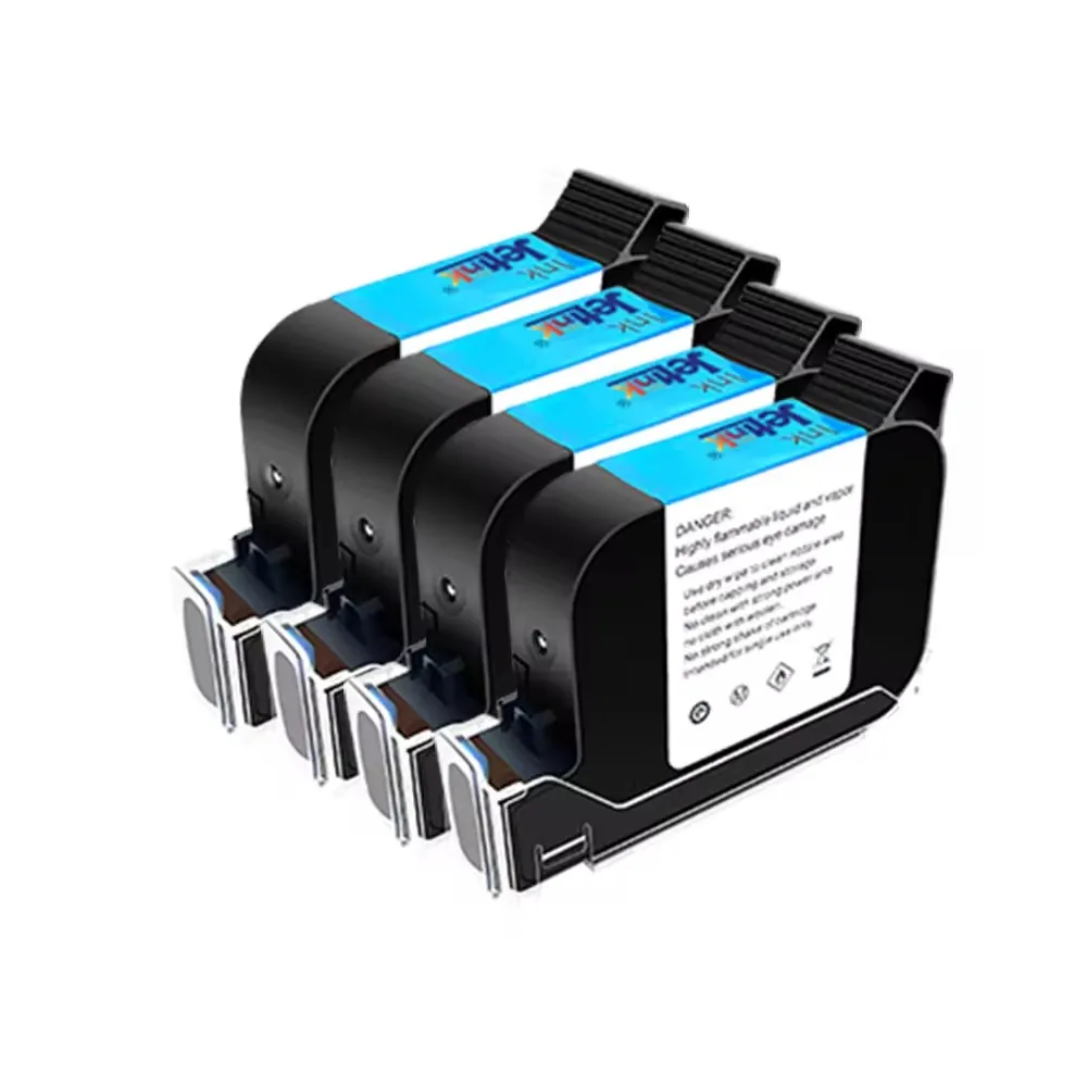 TIJ 2.5 42ML Handheld Inkjet Printer Packing Coding Machine with Refilled Black Ink HP 2580 Solvent Ink Cartridge