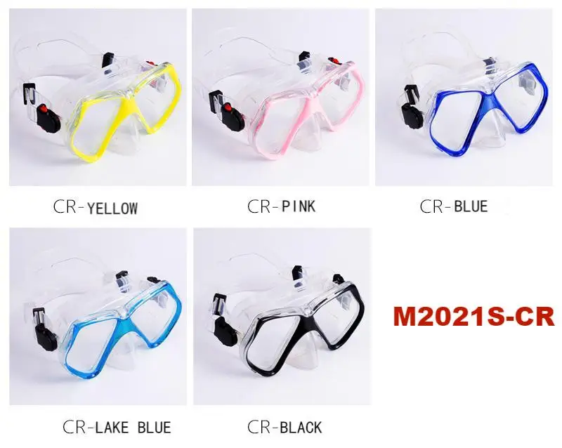 pvc diving google mask silicone purge colorful mask diving for adult