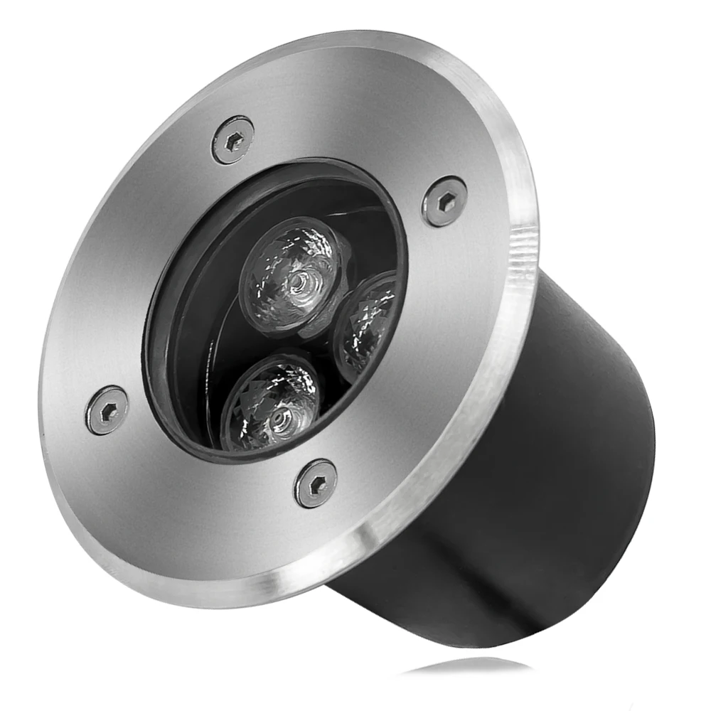 High Quality 3w Waterproof Garden Lamp Underground Ground Buried Lamp Recessed Light Led Underground Light