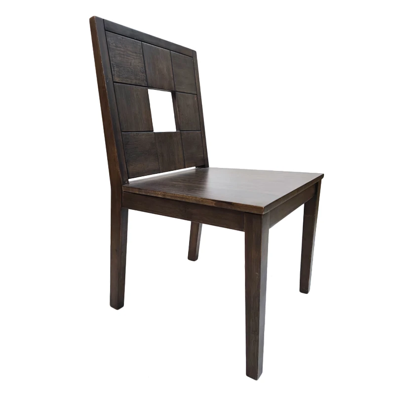 Dark armchair Wholesale design room furniture wooden modern luxury dining chair pure natural wood