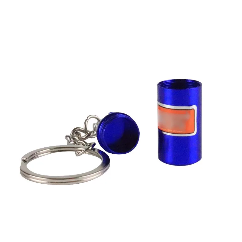 hot sale modified car NOS mini storage keychain NOS nitrogen bottle decoration keychain