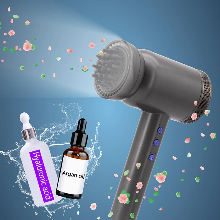 2023 new arrivals hyaluronic acid negative ion brushless hair dryer custom logo blow dryer electric salon hair dryer for sale