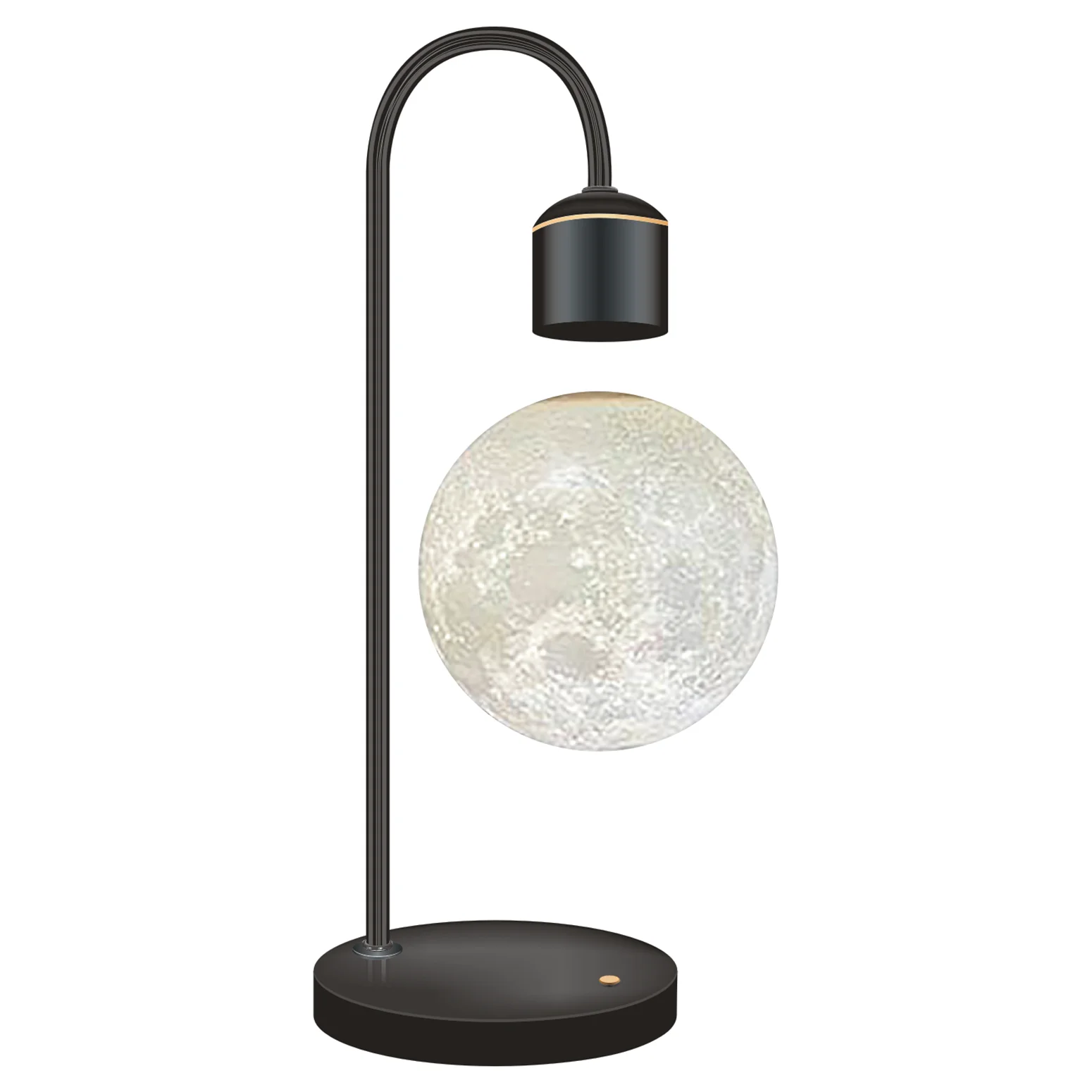 Custom 3d printing float night flying mapting globe ball 6 inch illuminated different colors Floating Levitating Moon Lamp