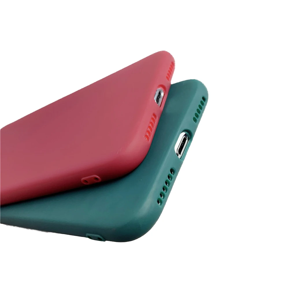 Anti Shock Proof Slim Matte Soft TPU Silicone Cover For Iphone 11 12 13 Mini Pro Max Case