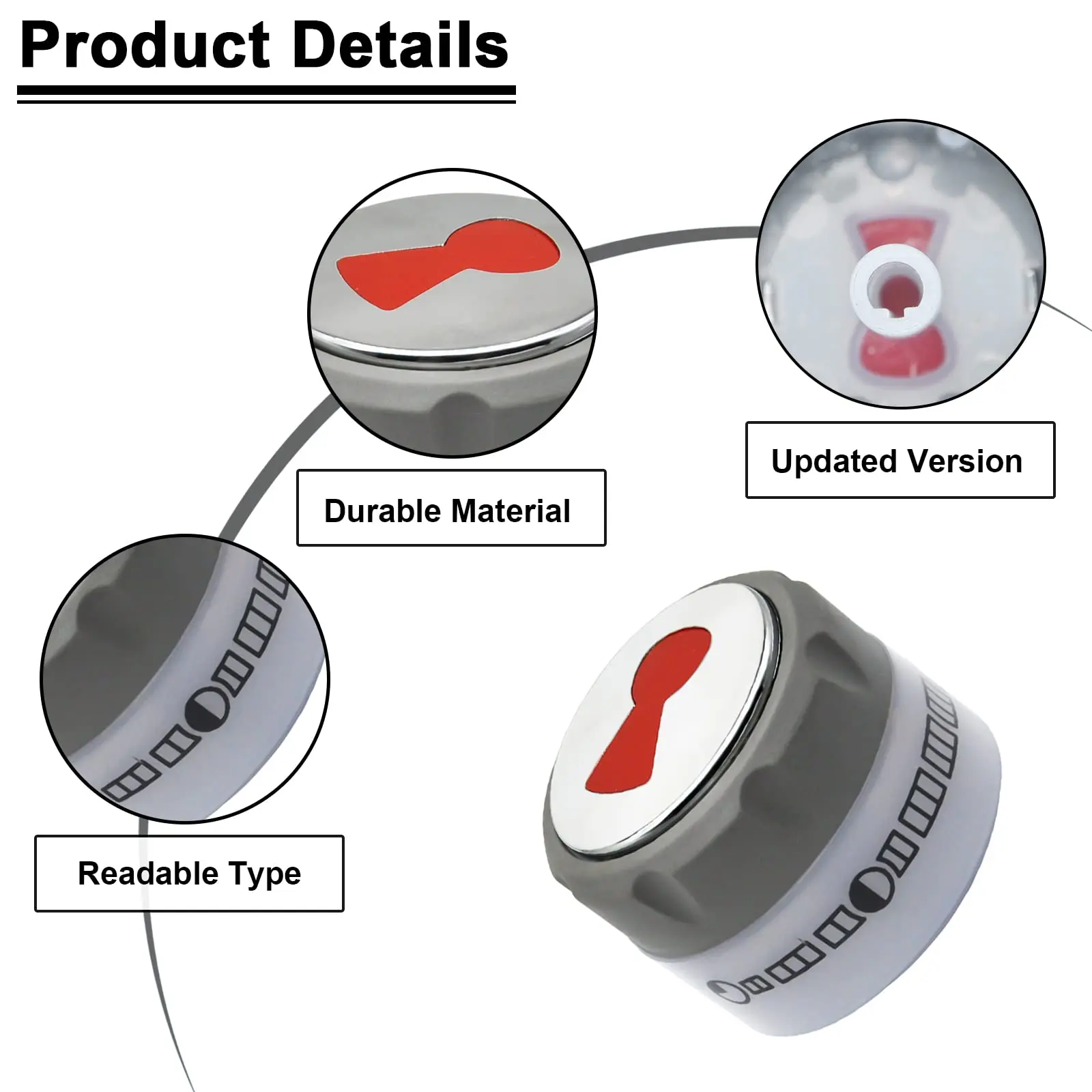 91538 Lighted Control Knobs Compatible with Weber Summit 400/600 Grills Manufactured Fit for E-470/670 S-460/470/660/670 etc