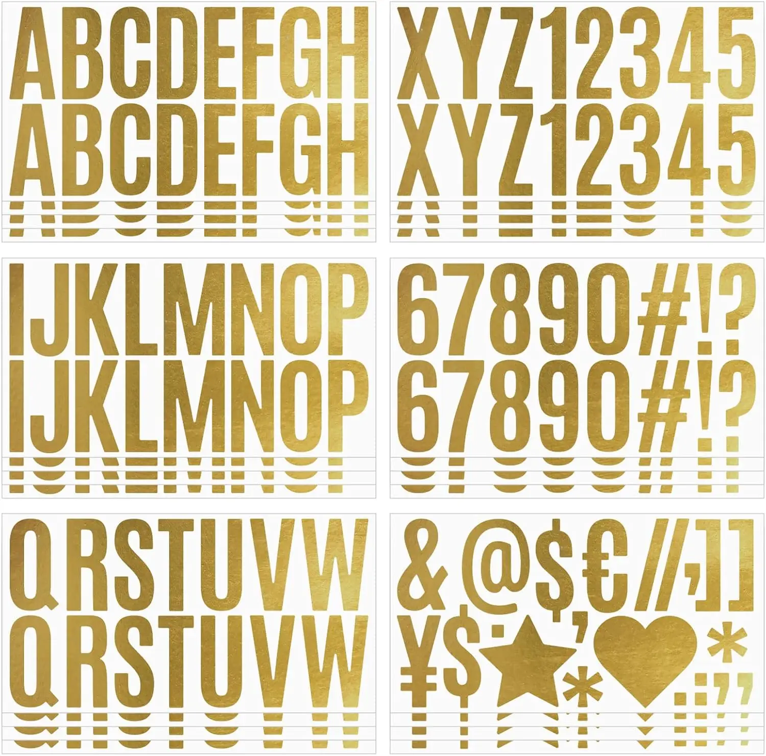 Letter Stickers Self Adhesive Number Alphabet Stickers Waterproof for Bulletin Board Letters Kit Mailbox Numbers Labels