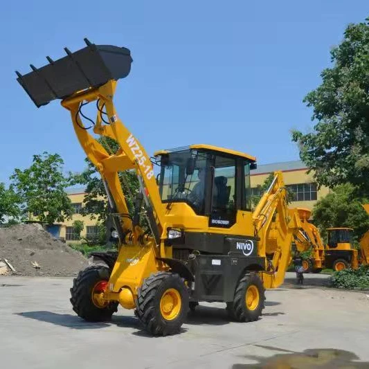 Chinese Wheel Mini 4x4 Backhoe Excavator Loader Cheap Small Front And Loader Multifunctional Diesel Backhoe Loaders