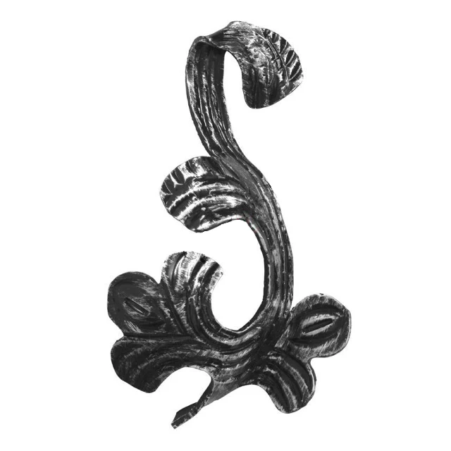 Decorative cast steel flowers wrought iron