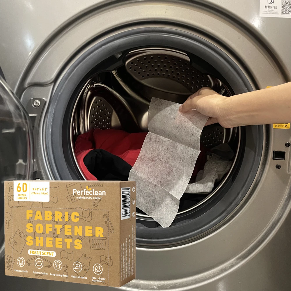 Eco-Friendly Fabric Softener Dryer Sheet Solid Flake with Fresh Scent Custom Daily Laundry Softener for Dryer Sheets
