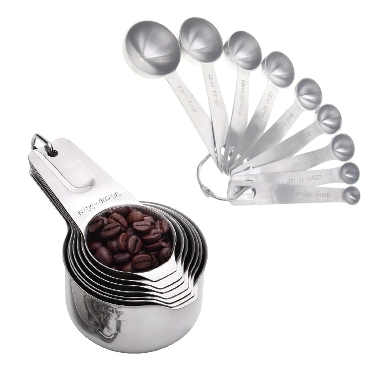 High Quality Food Grade Metal Coffee Scoop Stainless Steel Coffee Measuring Spoon