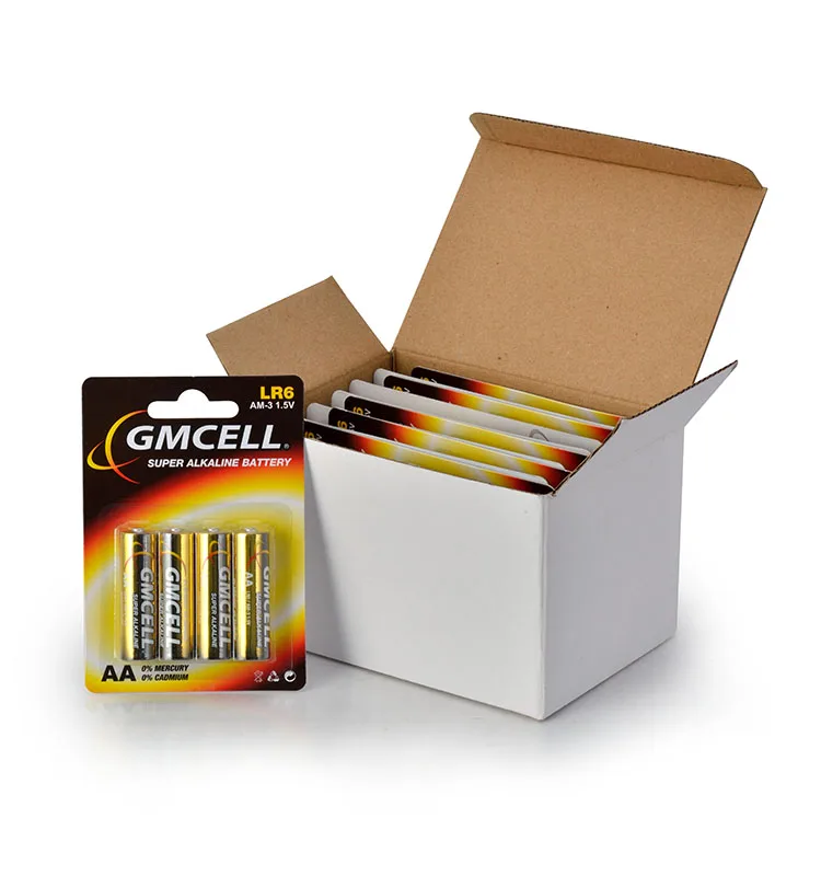 GMCELL AA Batteries Alkaline Battery LR6 Blister 2 Primary Batteries 1.5V Pile Baterias Pilas Alcaline Bettery