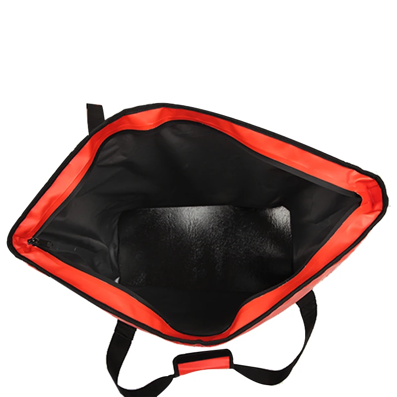 High Quality Large Capacity Insulated Lunch Mommy Red Waterproof PVC Cooler Bag Beach Wine for OutdooPicnic