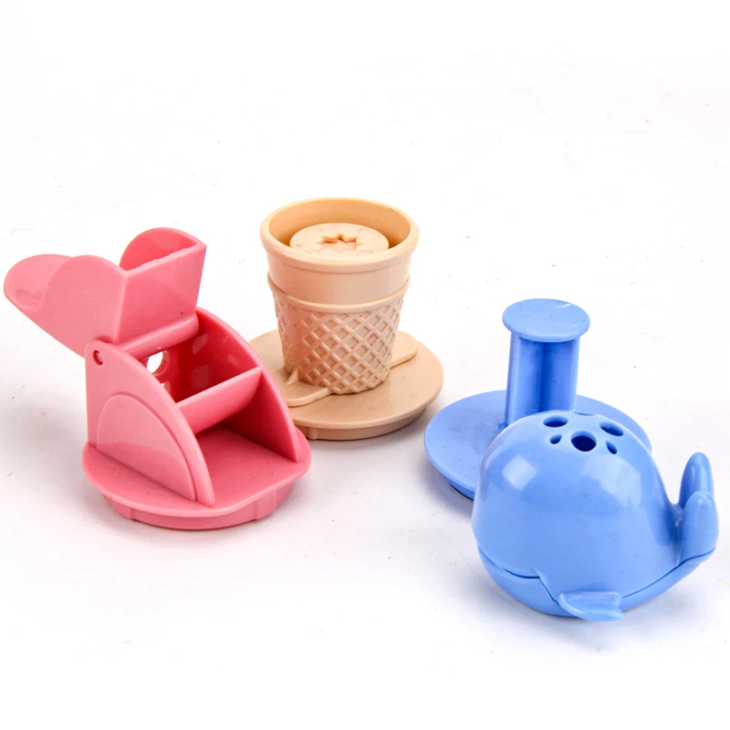 Non-Toxic Eco-friendly Material Modeling Air Dry Clay Slime Play Dough Plasticine Handmade mini stamper mold Kids DIY Tool