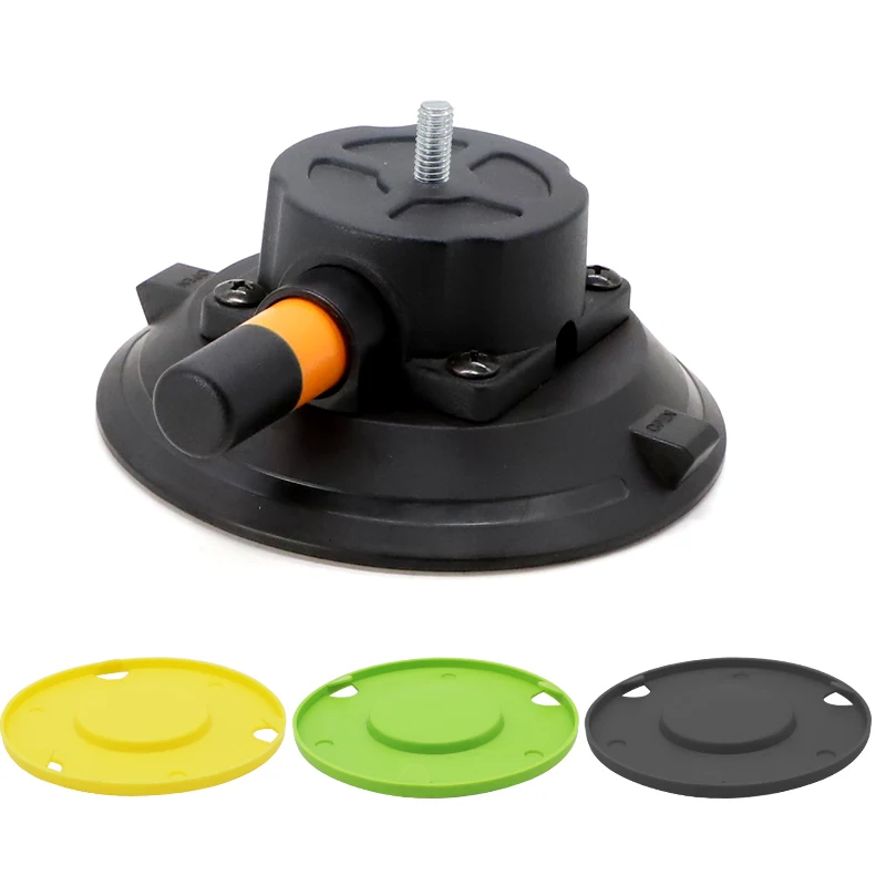 5inch New Size Vacuum Suction Cup Glass Lifter Hand Pump with M6 M8 1/4 3/8 Thread for Car Roof Rack