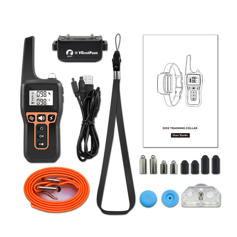 3300ft Dog Training Collar with Remote for 4-120lbs Small Medium Large Dogs Rechargeable Waterproof E-Collars with Led Light