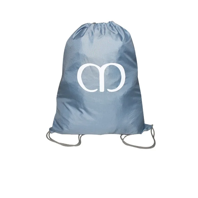 Eco promotional sport drawstring bag sustainable 100% RPET fabric Promotional Drawstring Backpack with logo