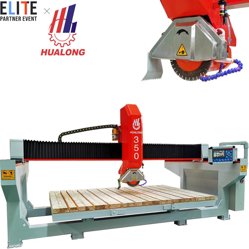 HUALONG machinery automatic stone cutting machine for marble cutting bridge saw multi functional bridge saw for granite