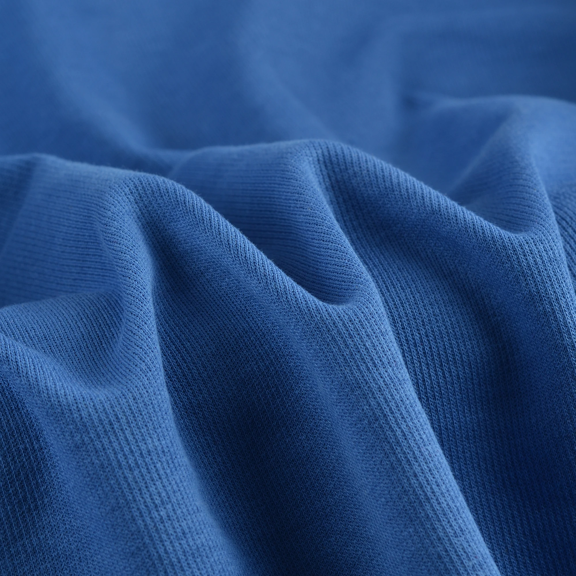 Polyester cotton elastic fabric wholesale 250g new oxygen cotton sweat fabric cool casual wear soft hygroscopic fabric