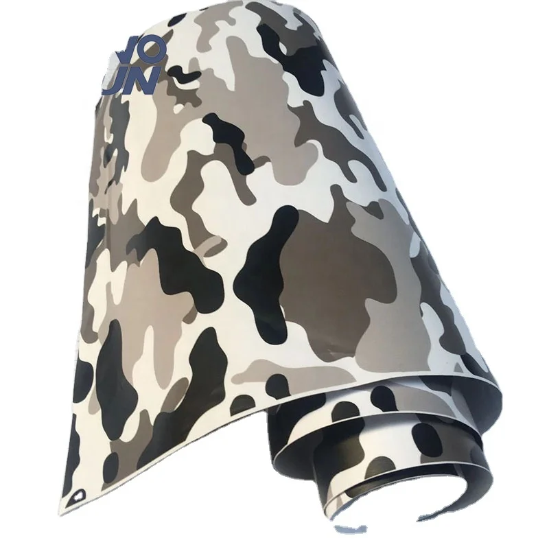 Factory Price 1.52*28M PVC Material Blue Camo Car Wrap Air Free Bubbles Camouflage Car Wrap Vinyl