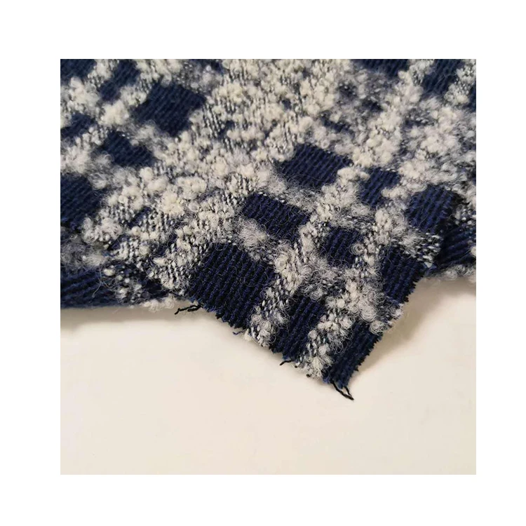 Тёмно-синяя мелкая твёрдая шерстяная ткань с высоким содержанием шерсти