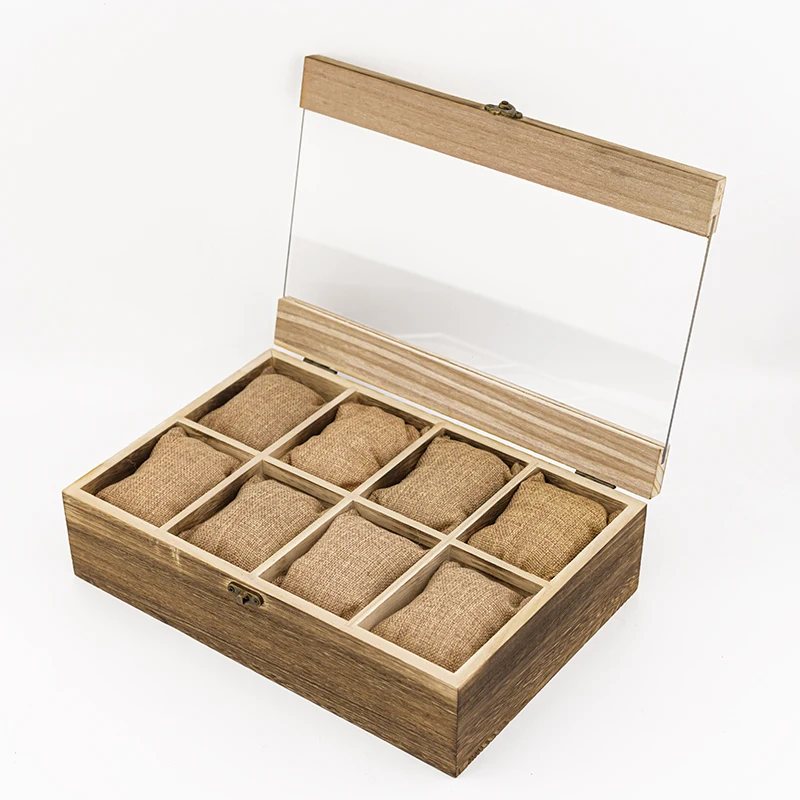 Luxury Custom Logo Watch Storage Box Wooden Watch Storage Watch Case