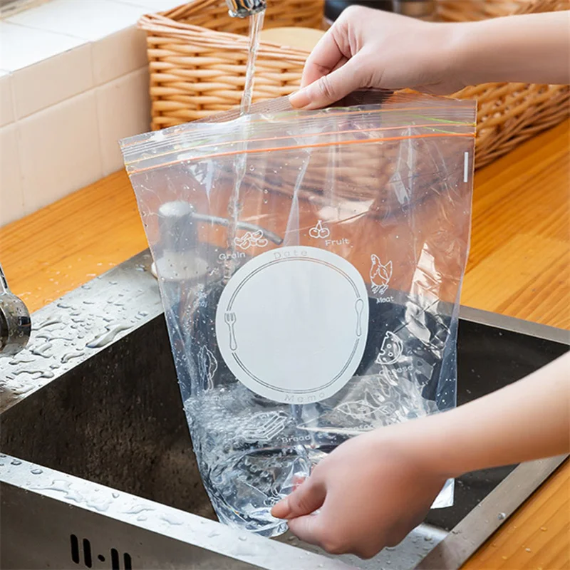 Reusable Frozen Food Grade Package Storage Fruit Vegetables Kitchen Fresh Keeping Ziplock Plastic Bag Packaging Pouch