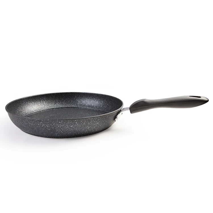  Custom Kitchen Cooking Wok Carbon Steel Marble Coating Non Stick Frying