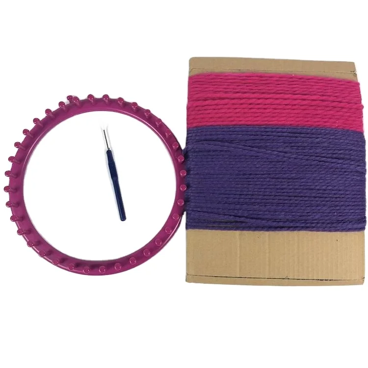 Factory price Kids For Girls Diy Educational Knitting Kit Girl Mega Children Handmade Beading Braiding Scarf Hat Toys