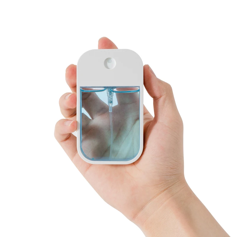 New square shape plastic credit card pocket size perfume spray