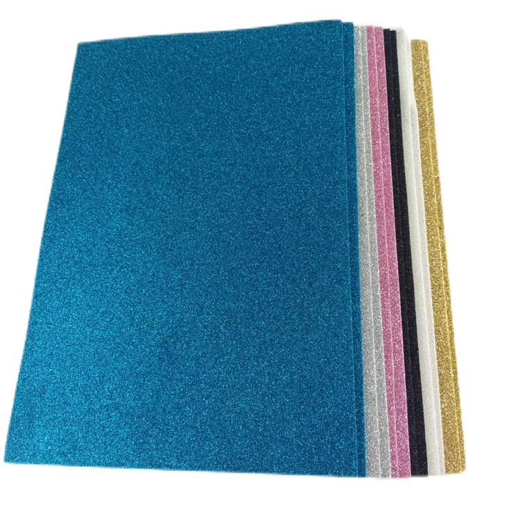 Glitter foam sheet 12 pcs 2mm thickness A5 size diy craft Children toys crafts diy creative
