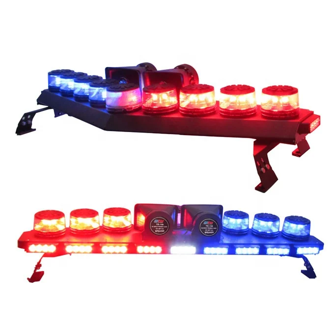 full size vehicle signal car roof led strobe beacon warning emergency light bars lightbar with siren for trucks TBD-GA-V9-H