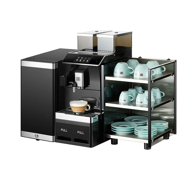 Business super automatic coffee machine Touch screen to quickly make coffee with one touch BTB-101+3
