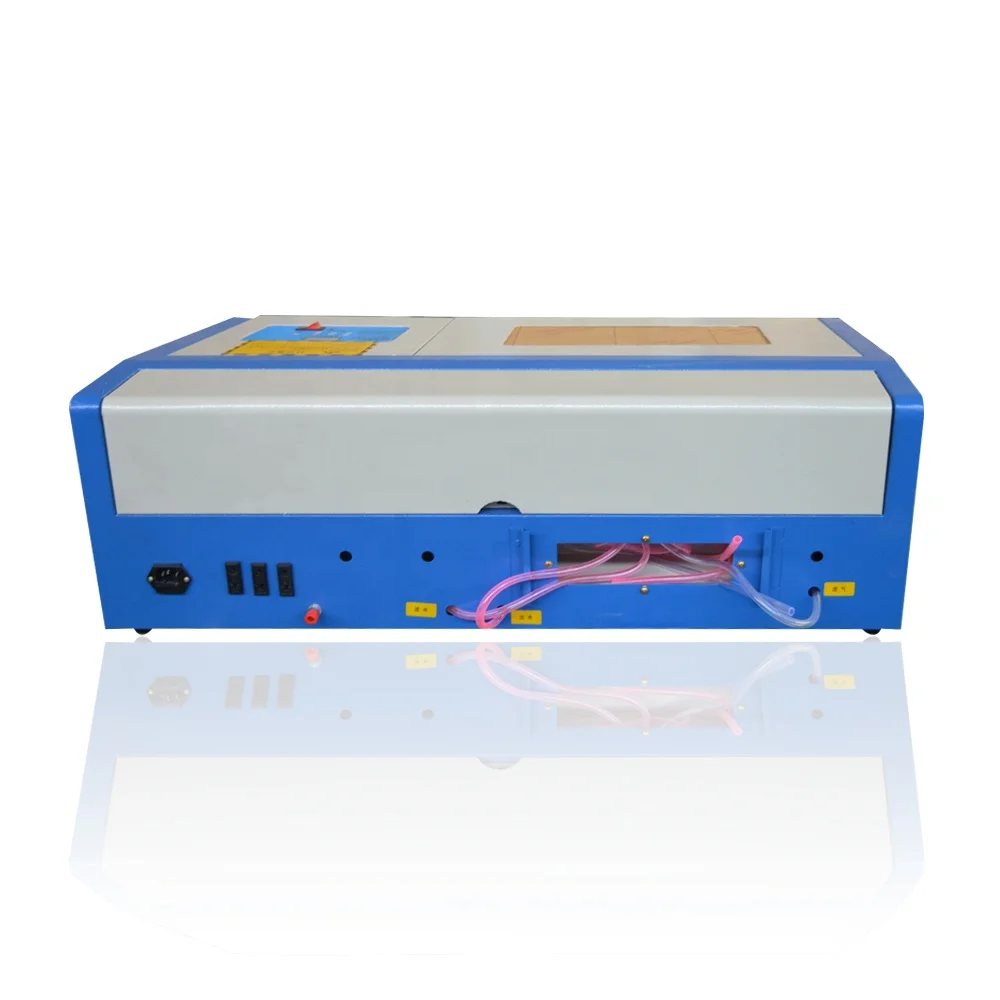 Mini co2 glass tube laser engraving cutting machine for Clothing