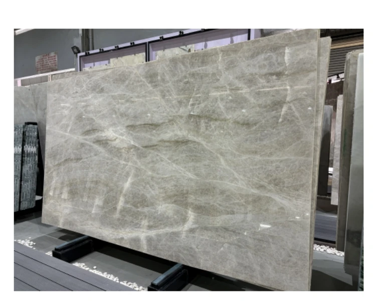 Brazil Taj Mahal Quartzite Marble Slabs Top Quality Island Countertop Factory Price