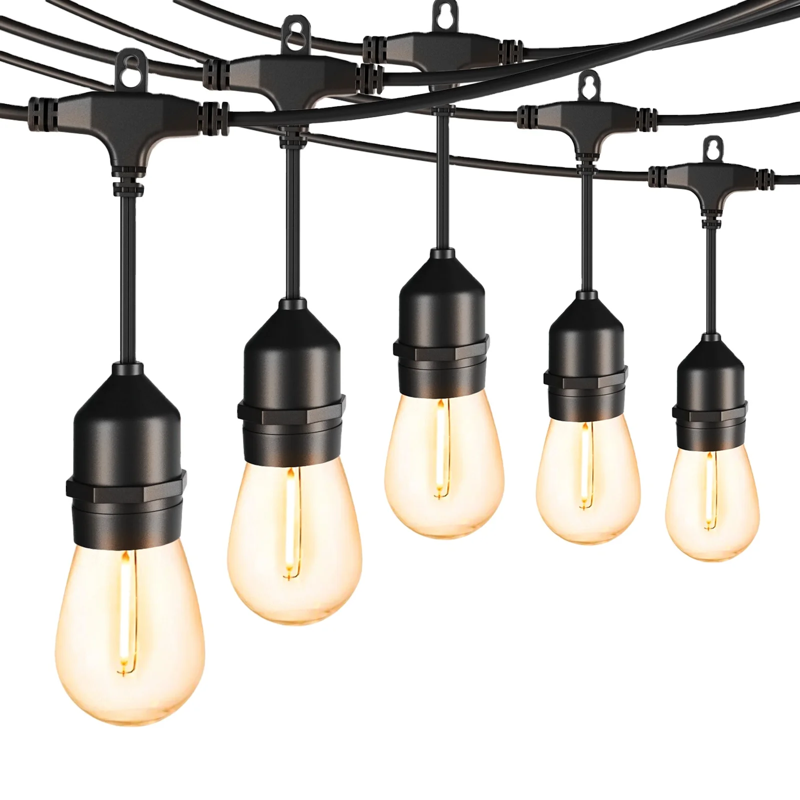 S14 led  string lights   bubble lamp  ip65waterproof led for outside  garden lighting with edison plastic