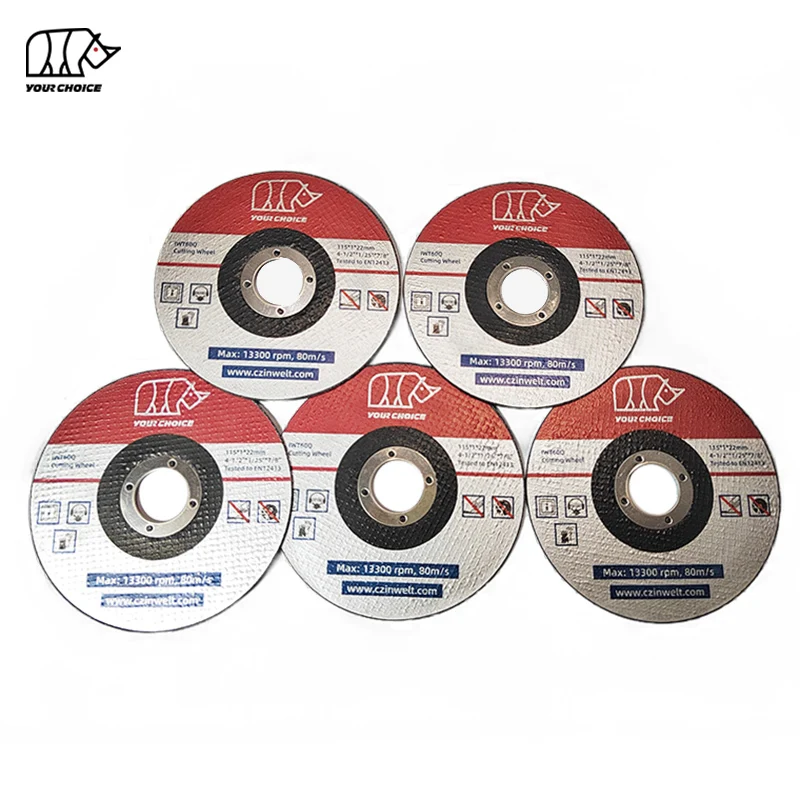INWELT NEW 115*1*22mm Metal Cutting Wheel 80m/s Stainless Steel Cutting Disc for Abrasive Discs