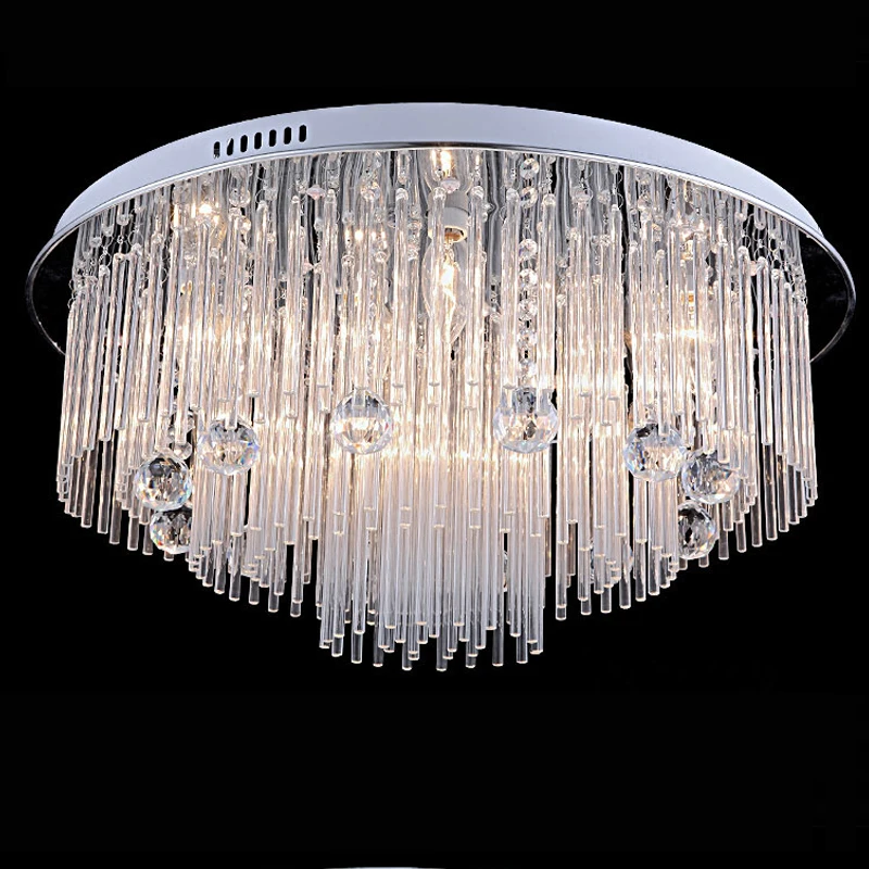 Custom any size led fiber optic lighting crystals chandelier