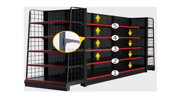 Miniso Wood Supermarket Shelves Display Retail Display Stand Hot Sale Dollar Stationary Convenience Store Shelving Wall Steel