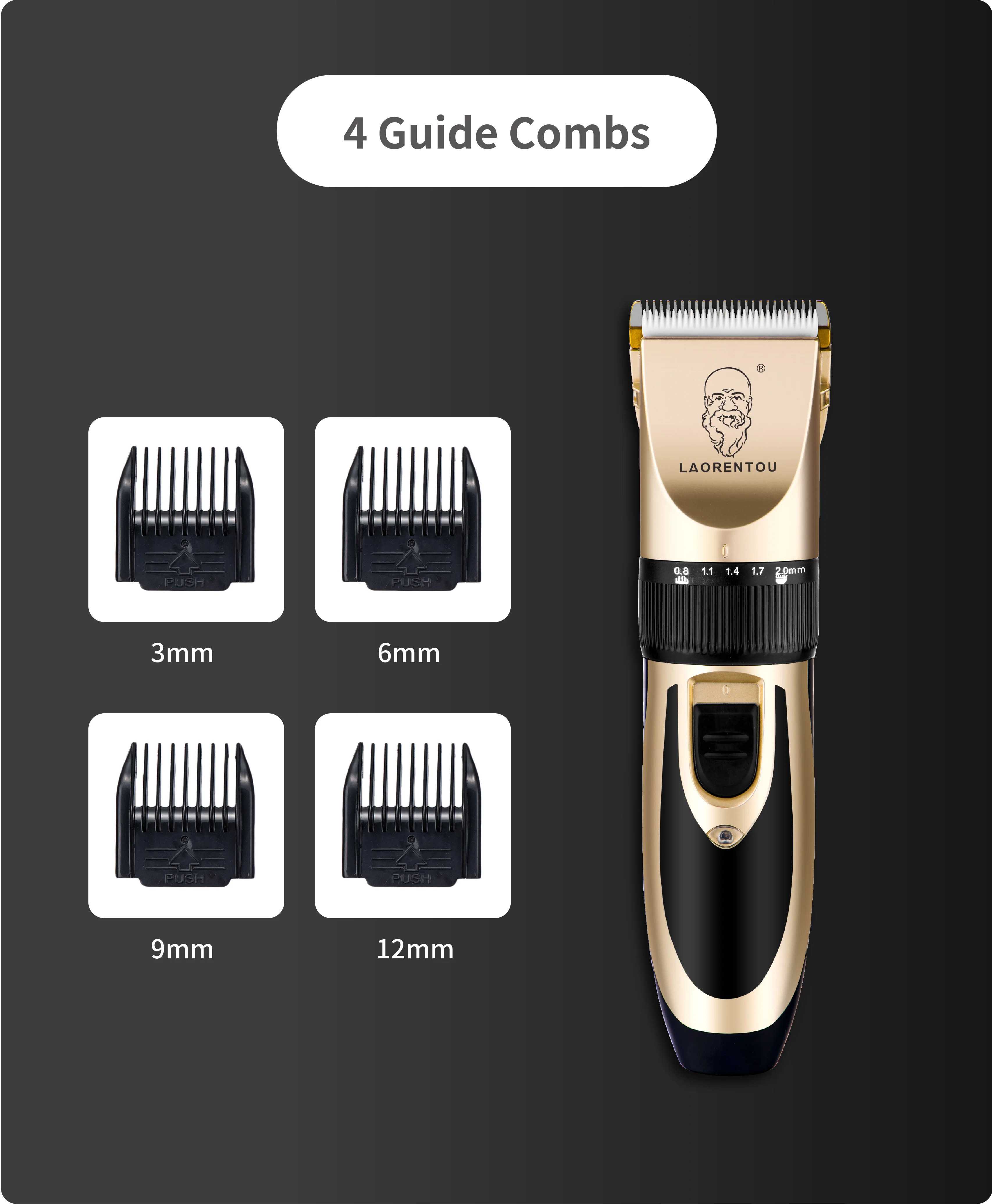 2022 новый стиль Высококачественная Мужская Беспроводная портативная прочная и перезаряжаемая профессиональная машинка для стрижки волос и триммер для дома