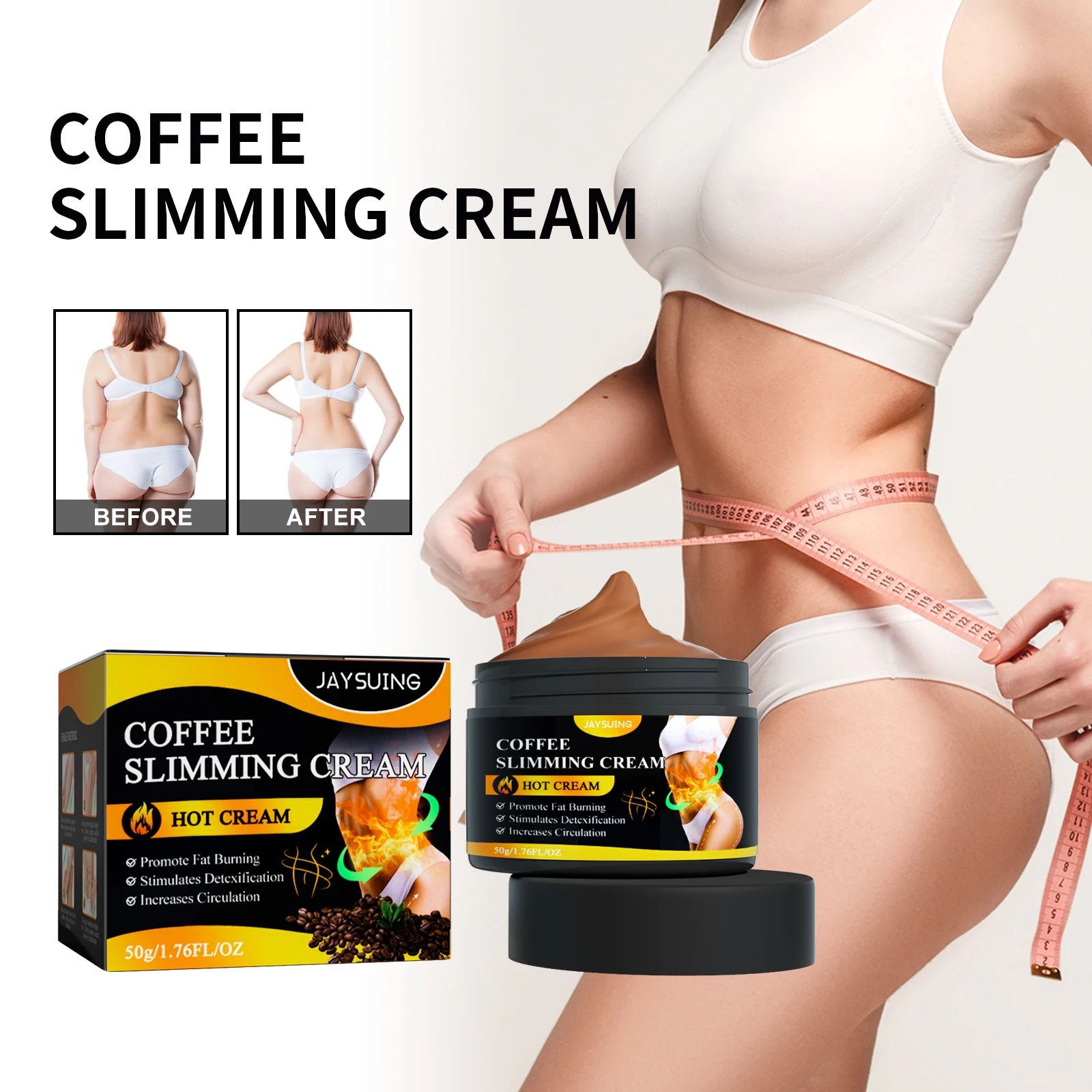 Weight Loss Hot Slimming Firming Fat Burning Anti Cellulite Coffee Cream