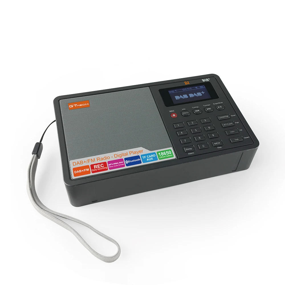 Заводская цена GTMEDIA D1 портативный цифровой DAB радиоприемник am + FM BT с 1 8