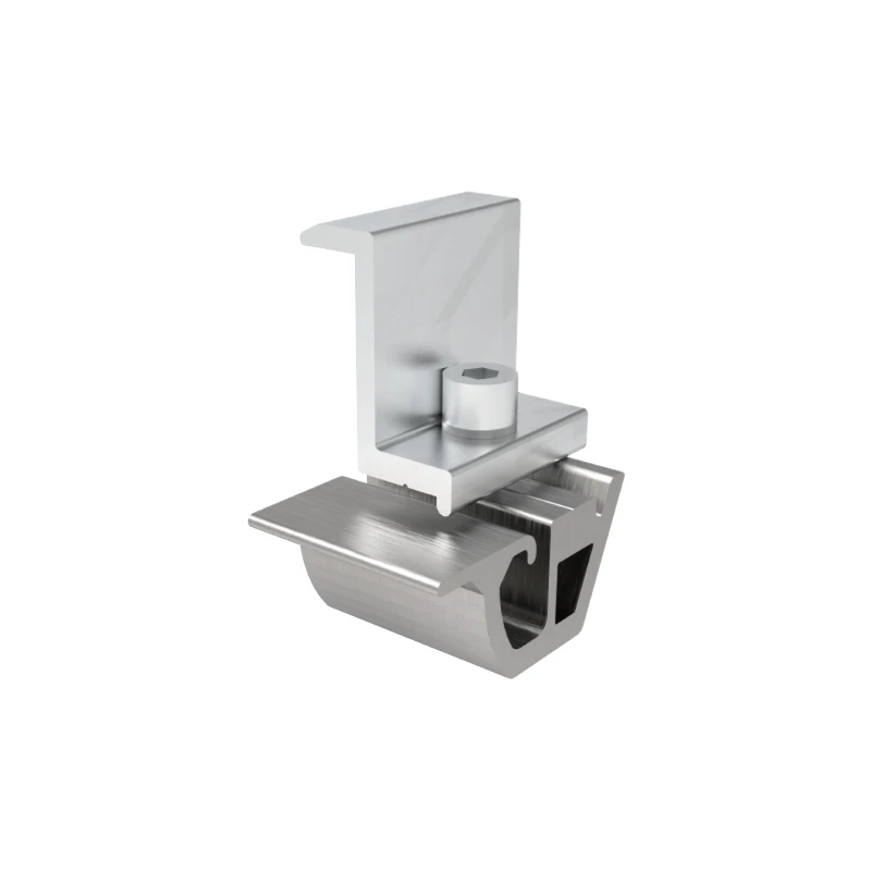 Solar roof mounting system solar structure kits clamps rooftop flat roof rail components support modules