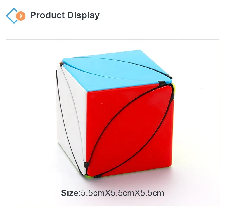 DIY 5.5cm puzzle toy plastic 3d maple leaf axis cube for anti stress