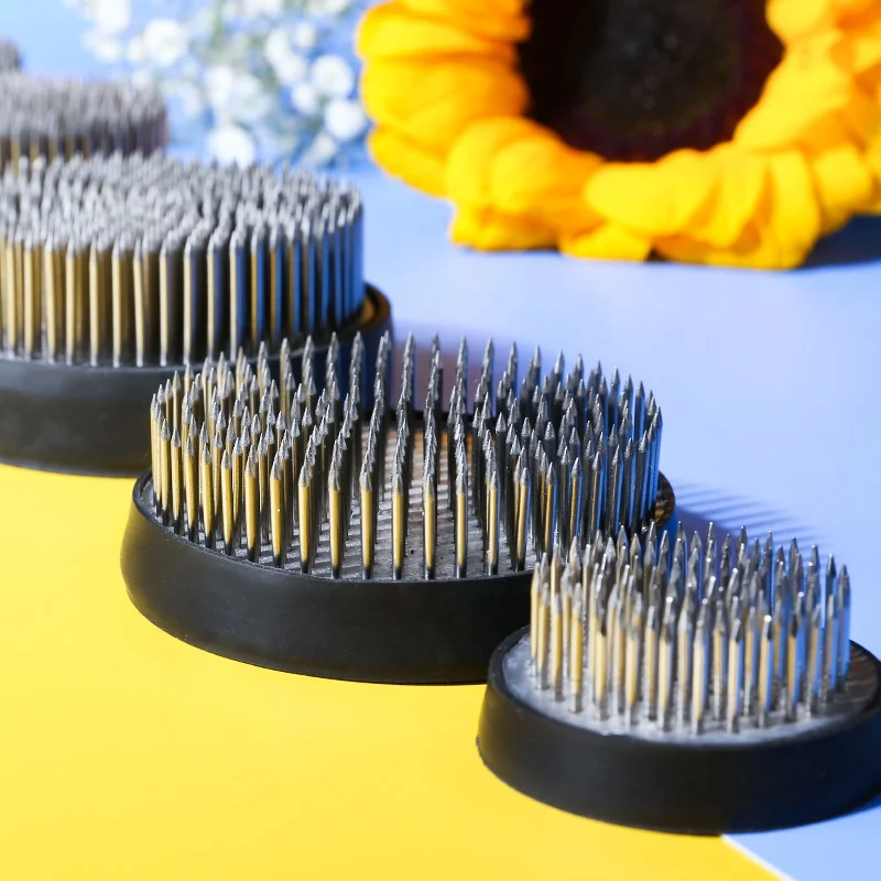 Kenzan Flower Arrangement Stainless Steel Needle Xiaoyuan Liuchifang Japanese Chinese Ware Base Pin Fixation Tool