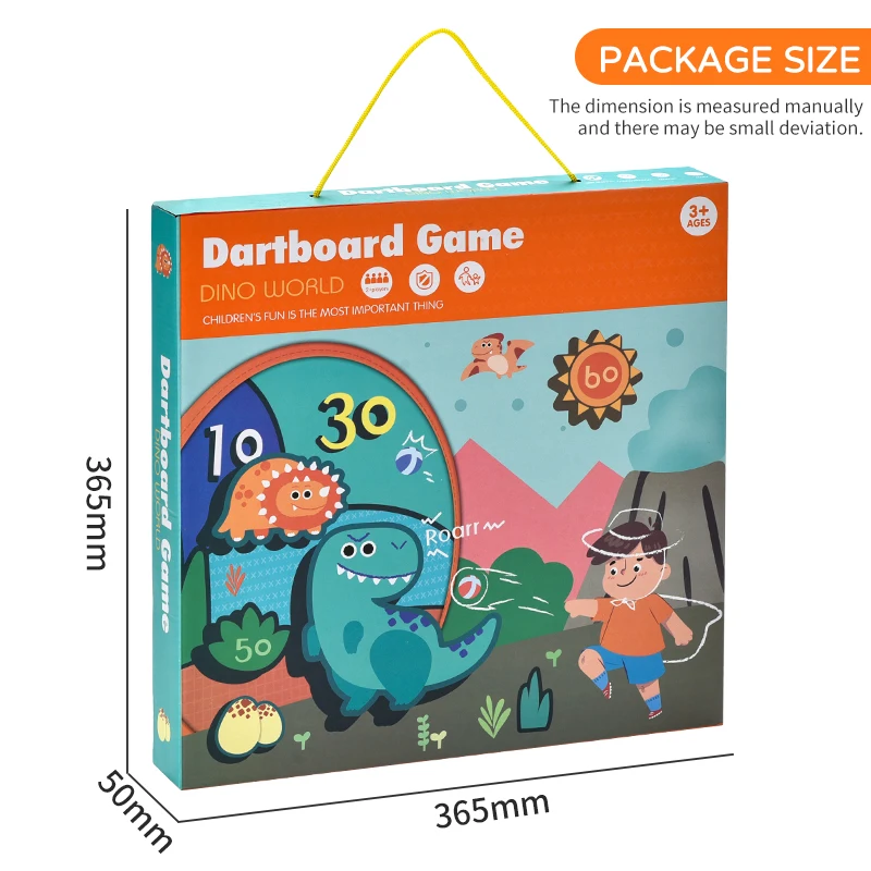 36CM Sticky Ball Dinosaur Dart Throwing Cloth Dart Target Set